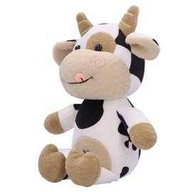 FastUU Bonito y Exquisito Juguete de Peluche ecológico para Becerro, Juguete de Peluche de Vaca de Modelado de Animales, para niños, Regalo de cumpleaños para niños y niñas(30cm)