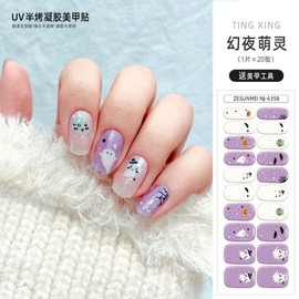 [Overseas] New Aurora Pink Gel Nail Eye Light Waterproof Character Spider UV Curved Nail Eye Option 1/NJ-63 56 4ea