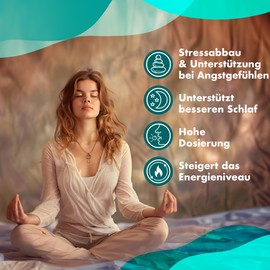 Ashwagandha High Strength PLUS | 125 mg Wurzelextrakt mit 10 mg Withanoliden | 180 vegane Tabletten | 6-Monats-Vorrat | Unterstützt Stress- und Angstabbau, besseren Schlaf | von Nature Diet