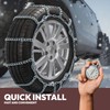 Snow Chains for Car Tires, Tire Chains for Pickups, SUVs,