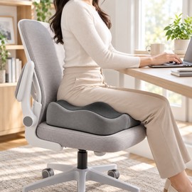 Memory Foam Seat Cushion for Office & Car – Non-Slip Support Cushion for Comfortable Everyday Sitting