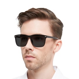 OCCI CHIARI Oversized Reading Sunglasses for Men 3.0 Sun Readers Full Lens Reader Sunglasses 1.0 1.25 1.5 1.75 2.0 2.25 2.5 2.75 3.0 3.5 (Black,3.0)