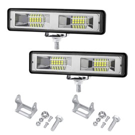 Barra de luz LED de 48 W 6000 K súper brillante para conducción fuera de la carretera, luz de trabajo para ATV UTV, coche, camión, carrito de golf