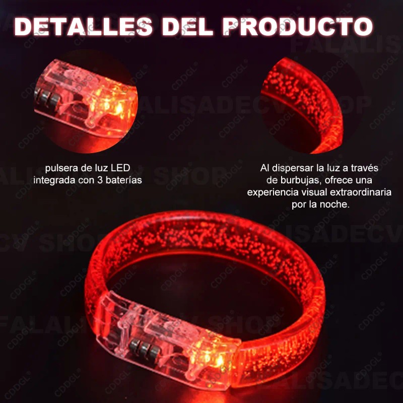 20 Pulsera Neon Cyalume Luminosa Glow Fiesta Boda Batucada