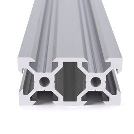 2PCS 600mm Silver V Type 2040 Aluminum Extrusion Profile European Standard Anodized Linear Rail Guide for 3D Printer Parts and CNC Machine