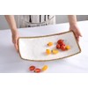 Pampa Bay Golden Salerno Rectangular Deep Server, Porcelain, 15" x