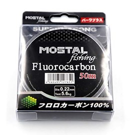 Mostal Fluorocarbon 0.24 mm / 6.3 kg / 50 m Spool Leader Line Fluoro Carbon Line