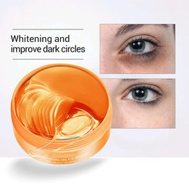 60 Pcs Vitamin C & Collagen Eye Pads - Dark Circle & Wrinkle Care with Cooling Effect