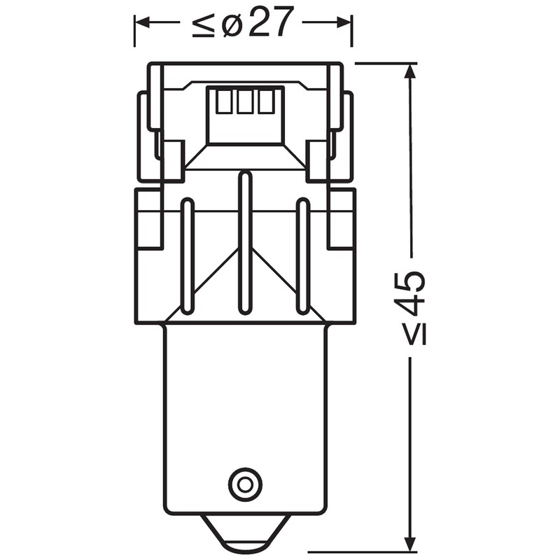 OSRAM LEDriving SL, ≜ PY21W, Amber, Double Blister (2 lamps),