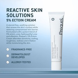 Prequel Soluciones Para Pieles Reactivas: Crema Hidratante Facial Calmante Para Pieles Sensibles. Crema De Refuerzo De La Barrera Cutánea Con 5% De Ec