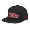 Retro Philly Baseball Script Classic Philadelphia Snapback Hat Cap Black
