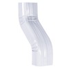Downspout Leader Downspout Offset 2x3 White Style A (Offset 3")