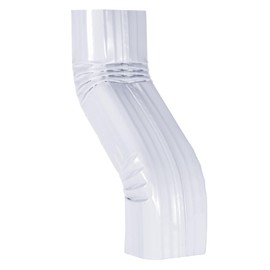 Downspout Leader Downspout Offset 2x3 White Style A (Offset 3") 2x3 Style A, S Elbow