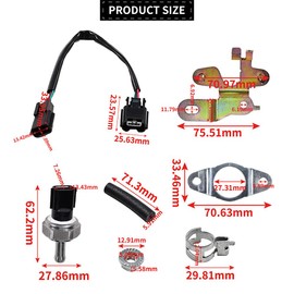 Exhaust Gas Pressure Sensor Kit Compatible with Mazda 3 6 CX-5 2.2 D Diesel Exhaust Pressure Sensor Replacement SHY618W00 SH0218211A