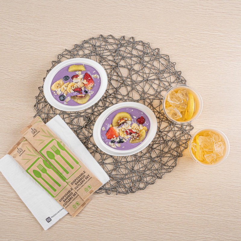 Pulp Safe No PFAS Added 7 oz Oval White Sugarcane/Bagasse