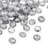 Pandahall 100pcs 2-Hole Acrylic Crystal Clear Rhinestone Sewing Fastening Buttons
