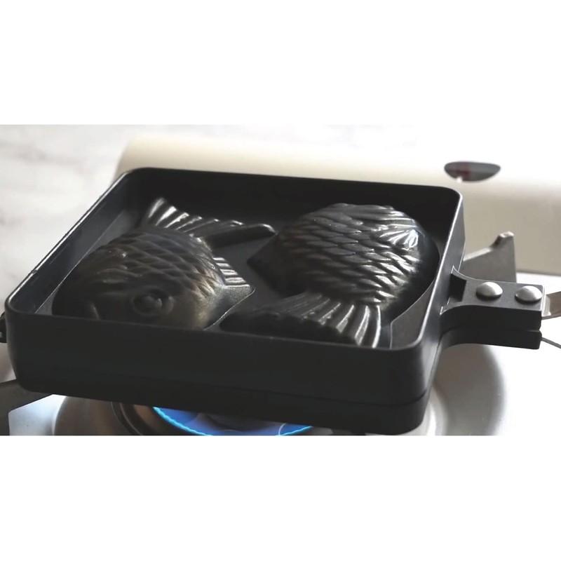 Made in Korea COOKKING Taiyaki Fish-Shaped Pancake Double Pan (붕어빵
