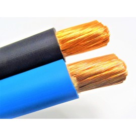ACDC 24' FT  2 AWG GAUGE WELDING BATTERY CAR CABLE 12' BLACK  12' BLUE USA NEW