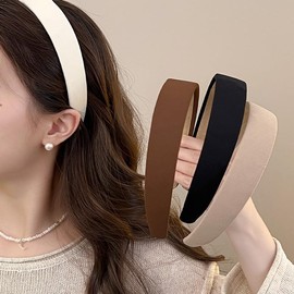 4PCS Headbands for Women Thick Headbands,1 inch Wide Cute Headbands Non Slip Elastic Headband Comfortable Headbands Hair Accessories