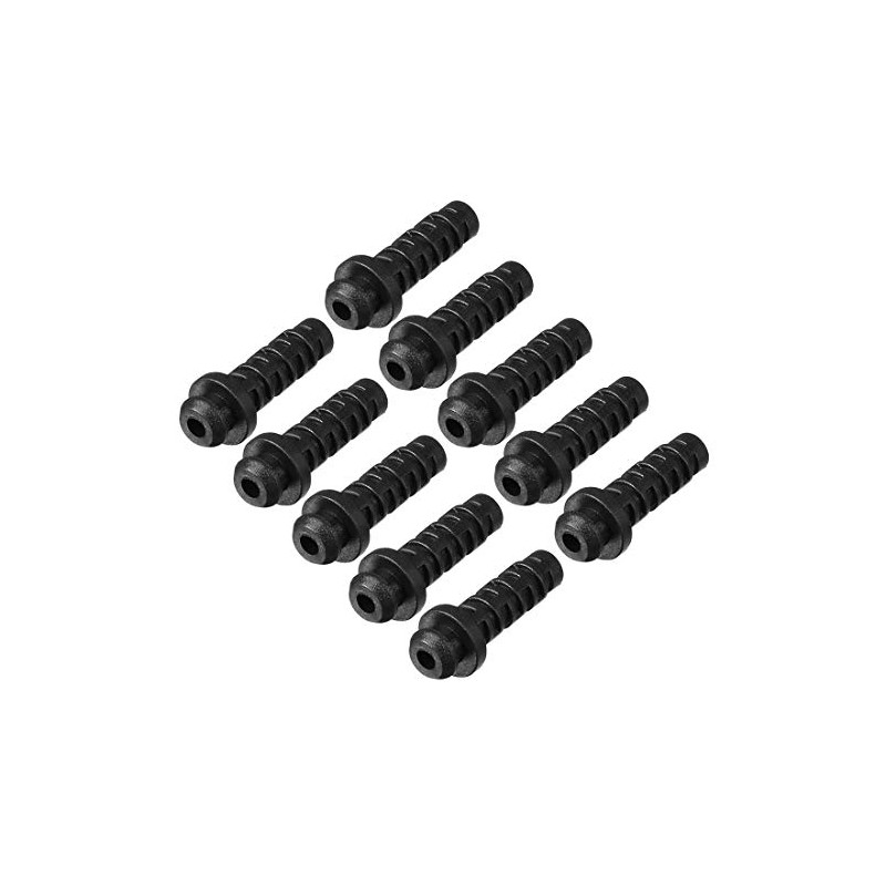 sourcing map Pack of 10 PVC Strain Relief Cable Kink