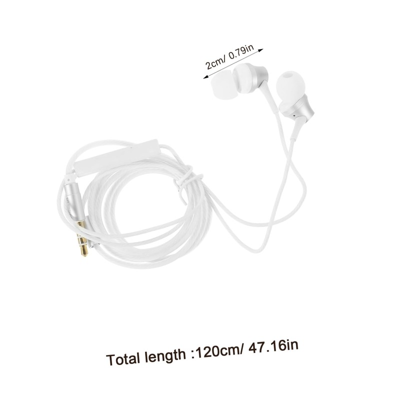 Operitacx Wired In-Ear Headphones with Jack Plug Ergonomic Design for