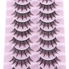 DSLONG 10 Pairs Manga Lashes Wet Look Lashes Effect Cat