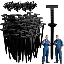 100PCS Nylon Universal Cable Tie Buckle Zip Tie for Car, 2025 Multifunctional Self-Locking Heavy Duty Automotive Fastener (10pcs)