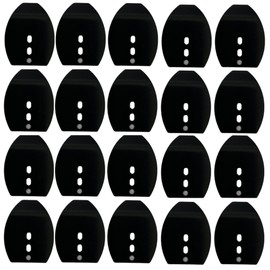 40 Black (Stainless Steel) Custom Fishing Swim Jig Blades wClips & Split Rings Included!