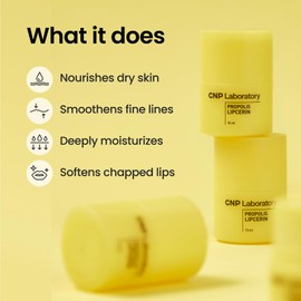 CNP CNP Honey Lip Butter - Propolis Lipcerin? Original, Hydrating Overnight Manuka Lip Balm & Mask, 12hrs Long-lasting Moisture, Gifts for Women, Korean Skin Care, 0.5 fl.oz.