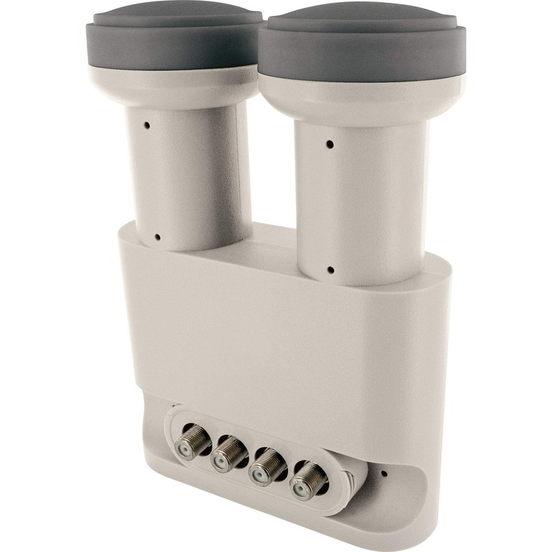 Schwaiger Quad LNB Mono Bloc Light Grey