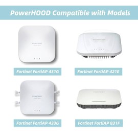 PowerHOOD 12V AC/DC Adapter Compatible with Fortinet FortiAP 431G 421E 433G 831F Wi-Fi 6E Indoor Wireless Access Point FAP-431G-A FAP-421E-A FAP-433G-A FAP-831F-A Power Supply Cord Charger Cable PSU