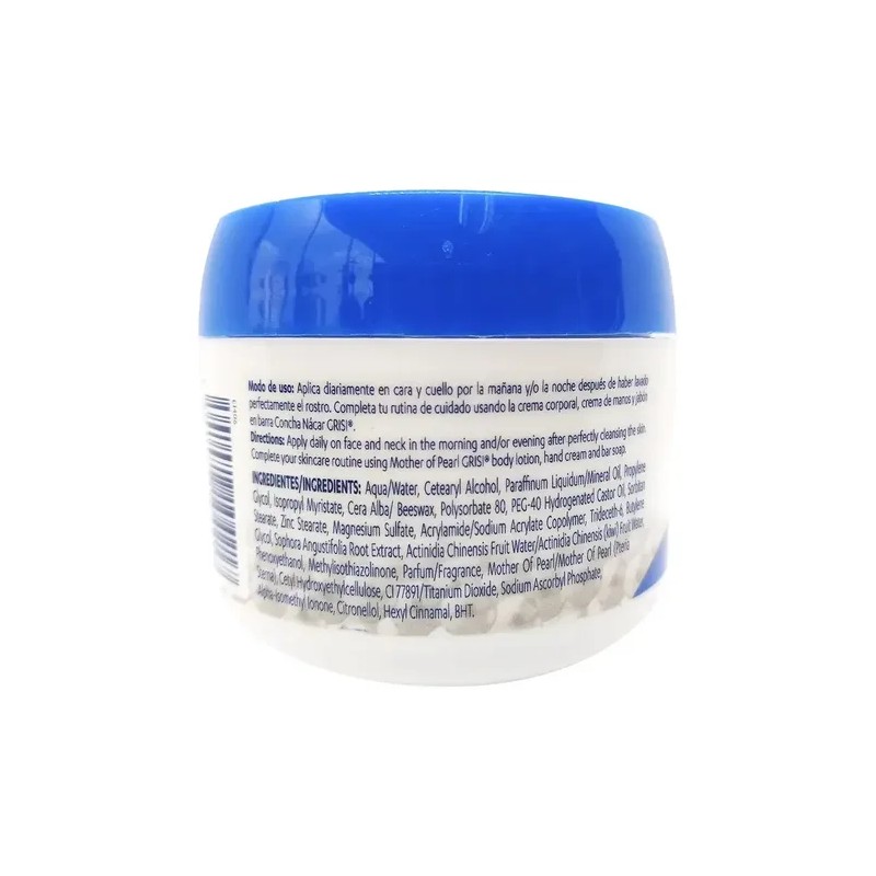 2 Cremas Faciales Concha Nácar Grisi 110g Aclarante De Piel