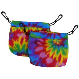 Two Sleeping Pouches (Tie Dye) for Sugar Gliders and Other Small Pets
