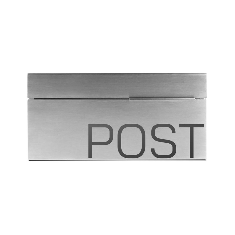 Movo Home Mailbox, Modern Wall Mounted (Wilson (Stainless Steel))