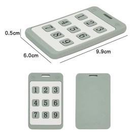 Silicone Baby Teether Phone Soft, Flexible, Non-Toxic Teething Toy for Baby Teether for Baby Boy or Girl Baby Molar Teether Chew Toy (Green)