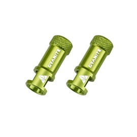 Granite Juicy Nipple Valve Cap with Valve Core Removing Function, Easy to Use Bike Tire Caps Dust Covers, Durable Alloy Tire Valve Cap (Green)