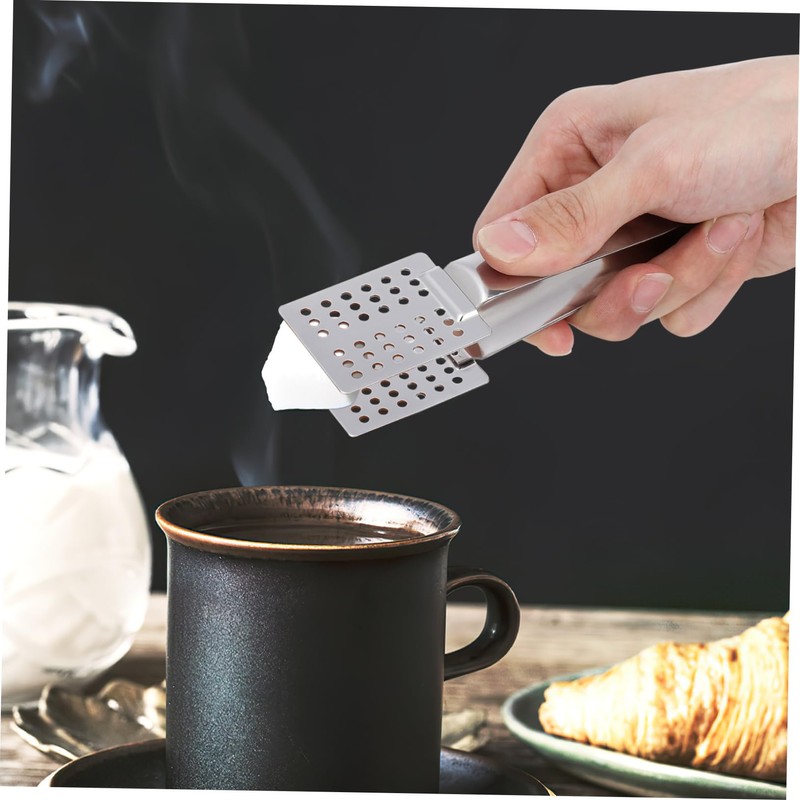 ULTECHNOVO Stainless Steel Tea Bag Squeezer Tong Multi Purpose Food