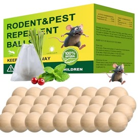 35 Pack Peppermint Rodent Repellent - Portable Mouse Repellent for Indoor & Outdoor Use, Long-Lasting Safe Mice Repellent, Natural Effective Mouse Repellent Pouches for Home/Garage/Garden