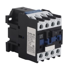 25A Power Contactor Normally Open Electric AC Contactor Silver Alloy Contact M5 Screw Mount AC110V