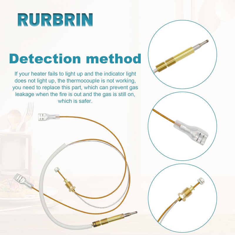 RURBRIN 13.7" Propane Gas Outdoor Patio Heater Replacement Thermocoupler with