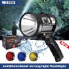 200000LM Rechargeable Spotlight LED Spot Light Handheld Flashlight Searchlight