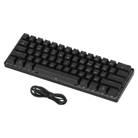 MAGICREFINER Mechanical Keyboard NKey Rollover 61 Keys Mini RGB Gaming Keyboard With 1.6 Meters Cable for Computer
