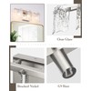 Osimir 3-Light Bathroom Vanity Light, Brushed Nickel Bathroom Light Fixture
