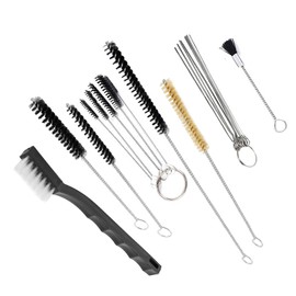 Ismeally 17Pcs Spray Gun Cleaning Kit, Spray Gun Cleaning Brush Set Airbrush Cleaning Kit for Cleaning HVLP Paint Guns, Air Tools, Gravity, Detail, Airbrush, Tattoo Equipment