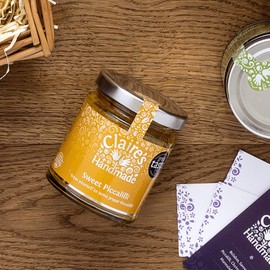 Claire's Handmade - Sweet Piccalilli (200g) - Great Taste Award Winning Traditionally Made Pickle, Perfectly Pairs with Smoke Salmon, Suitable for Vegetarian, Vegan & Gluten Free Diets, GMO Free