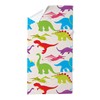 CafePress Cool Colorful Kids Dinosaur Pattern 30"x60" Absorbent, Soft Beach