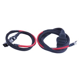 ZTUOAUMA 2-Pin Battery Cable Harness Kit Plow Side 21294 8245 Truck Side 61169 8274 with Plug Cover Compatible with Western Fisher Snow Plows