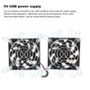 Dual Fan Router Heat Dissipation Cooler, 5V USB Computer Fan,