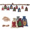 24 Pcs Christmas Advent Calendar Bag Countdown Felt Gift Bag