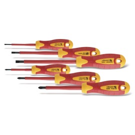 Högert Technik, Set of 6 Insulated Screwdrivers 1000V S2 Steel HT1S996